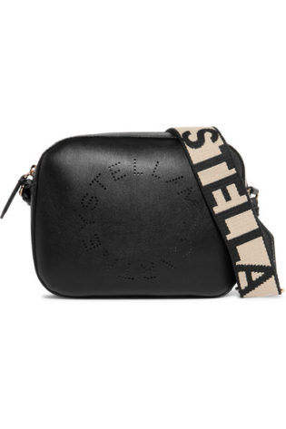 Perforated Faux Leather Camera Bag