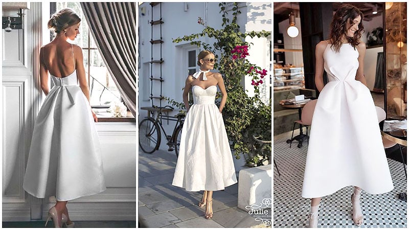 Tea Length Dresses for Elegant Brides ...