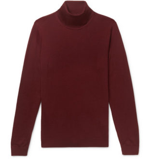Slim Fit Virgin Wool Rollneck Sweater