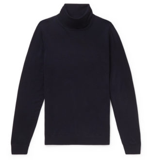 Slim Fit Virgin Wool Rollneck Sweater