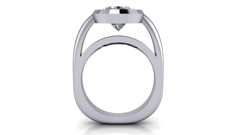 Suspended Diamond Ring