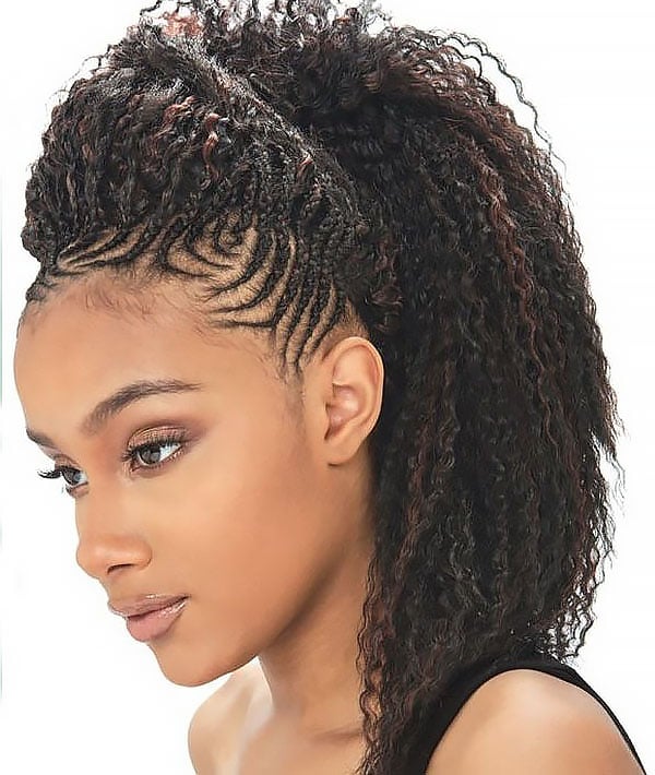 individual curly tree braids