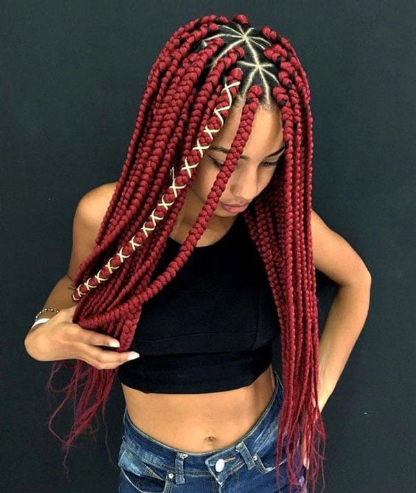 Triangle Box Braids