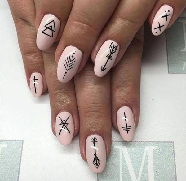 Tribal Nail Design