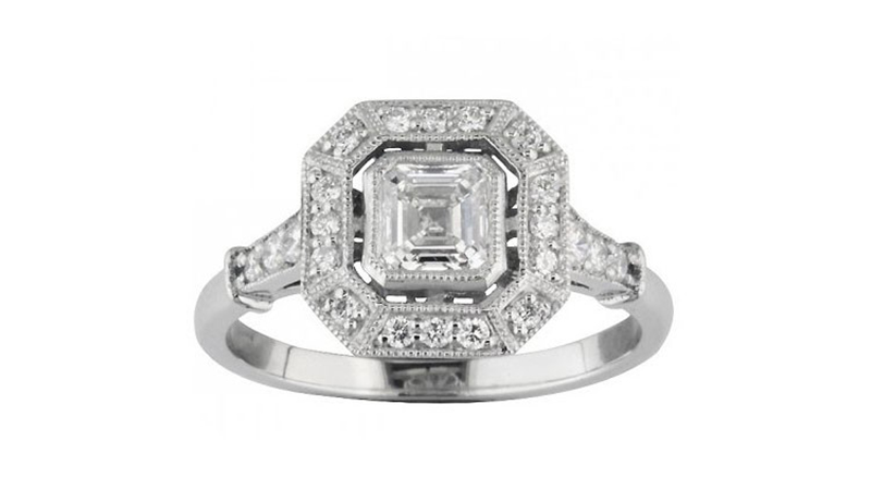 Vintage Art Deco Style Engagement Ring