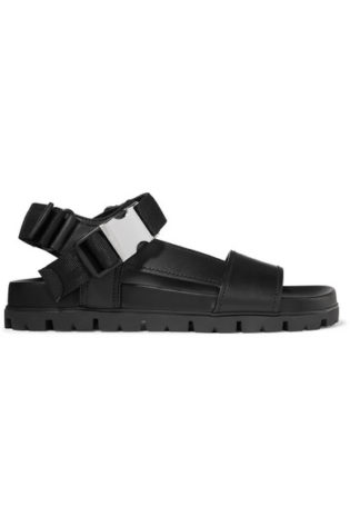 Buckle Detailed Leather Sandals