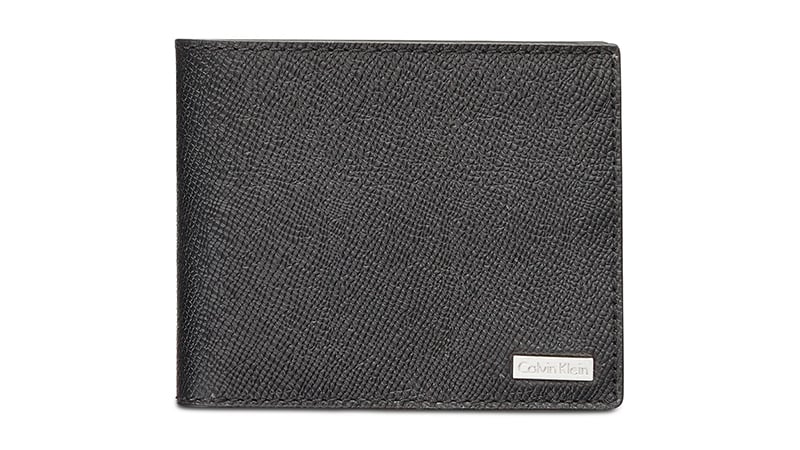 men's single fold leather wallet