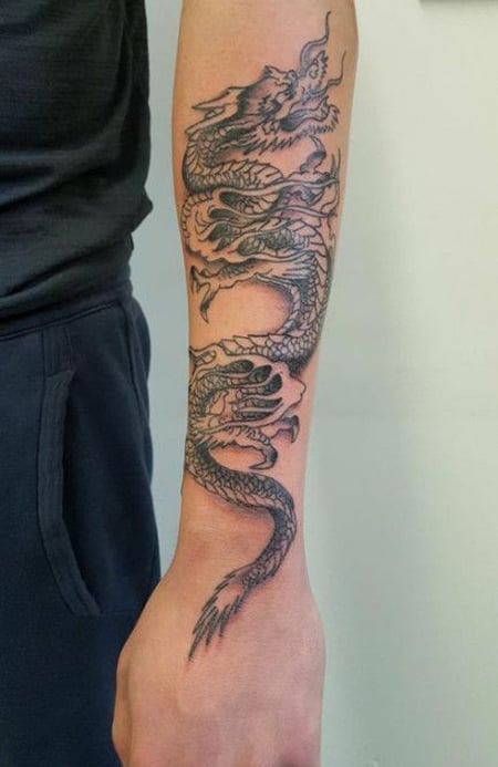 kínai sárkány tetoválás