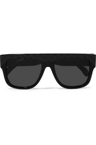 D Frame Studded Acetate Sunglasses