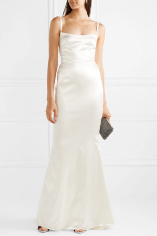Dion Stretch Duchesse Satin Gown