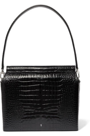 Duet Croc Effect Leather Tote