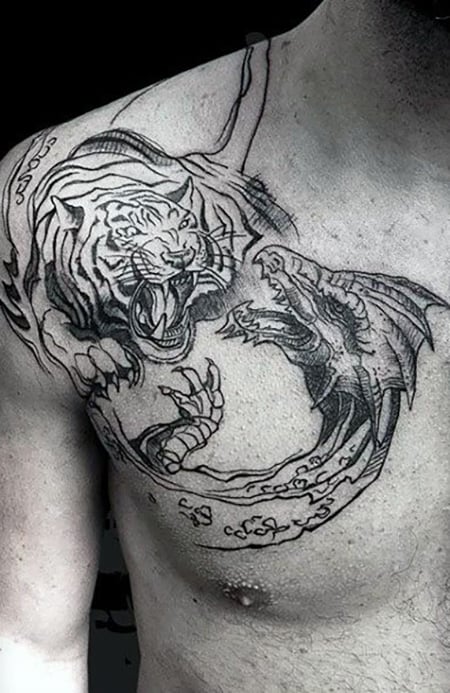 Dragon Tiger Tattoo