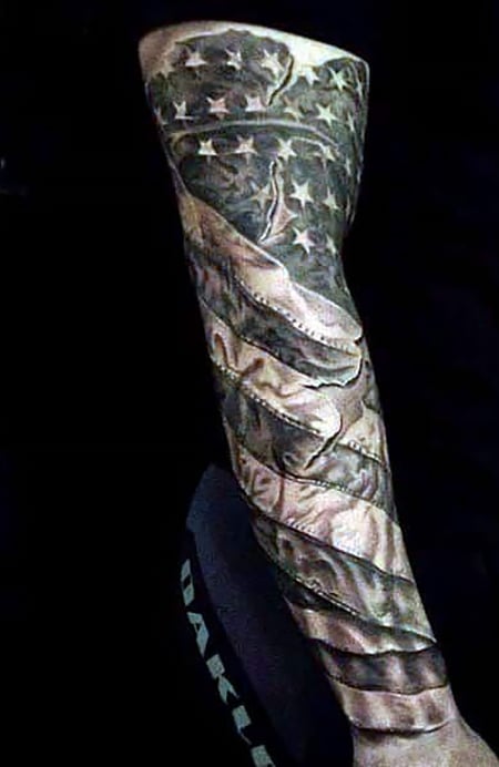 115 Patriotic American Flag Tattoos You Must See  Tattoo Me Now