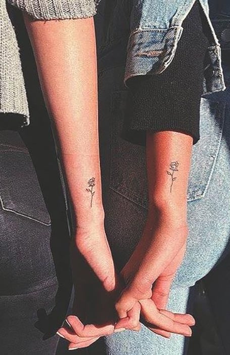 79 Hearty Matching Best Friend Tattoos with Meanings