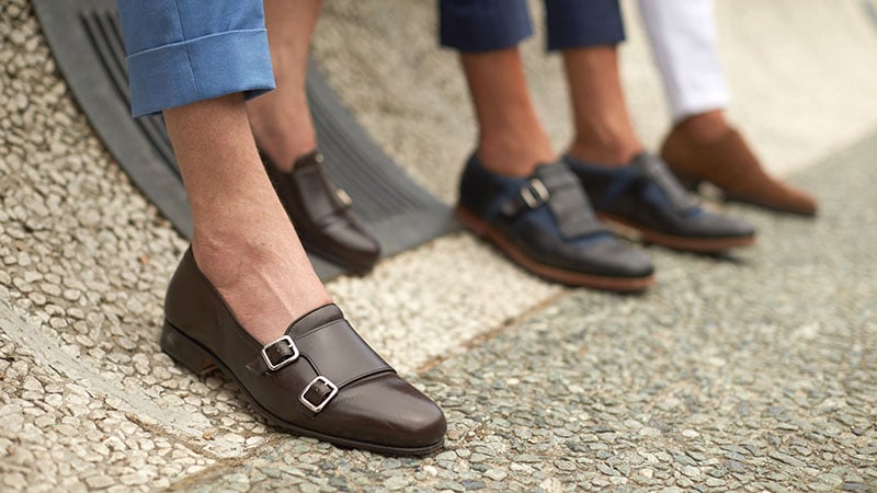 double monk strap casual