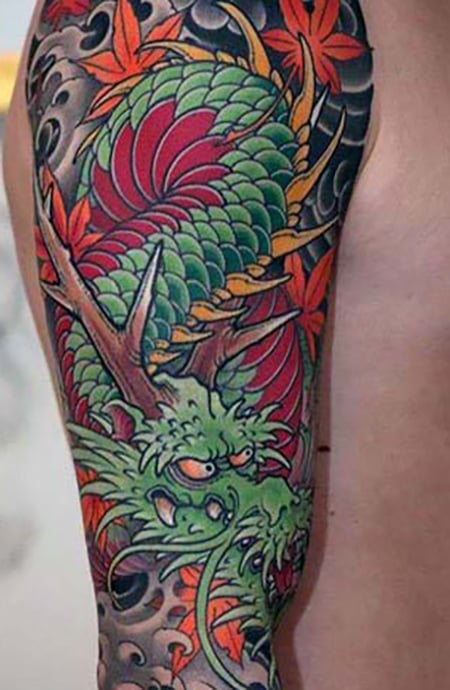 Tatuaggio del drago giapponese