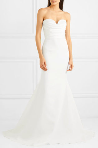 Laura Strapless Crepe Gown