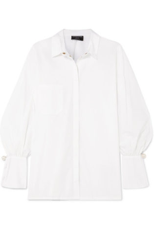 Mother Of Pearl + Net Sustain Miles Faux Pearl Embellished Organic