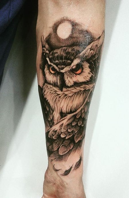 Owl tattoos badass 100 Beautiful