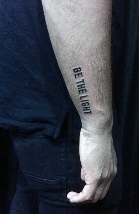 forearm tattoo with writing menTikTok Search