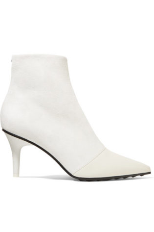 Rag & Bone Beha Moto Paneled Leather And Suede Ankle Boots