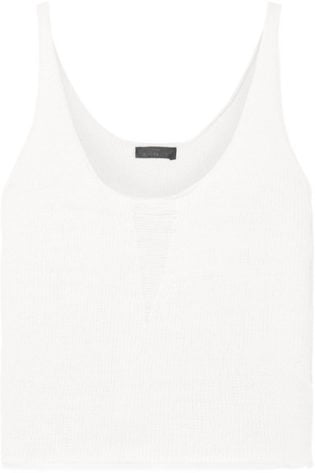Storm Distressed Knitted Cotton Tank
