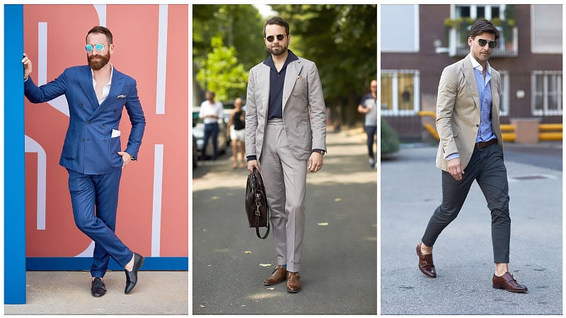 double monk strap outfits
