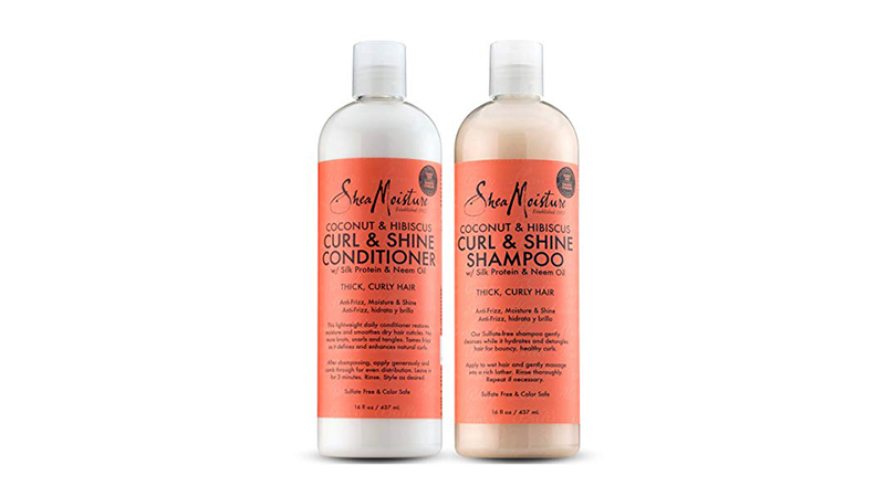  Shea Moisture Coconut And Hibiscus Curl And Shine Combination Set