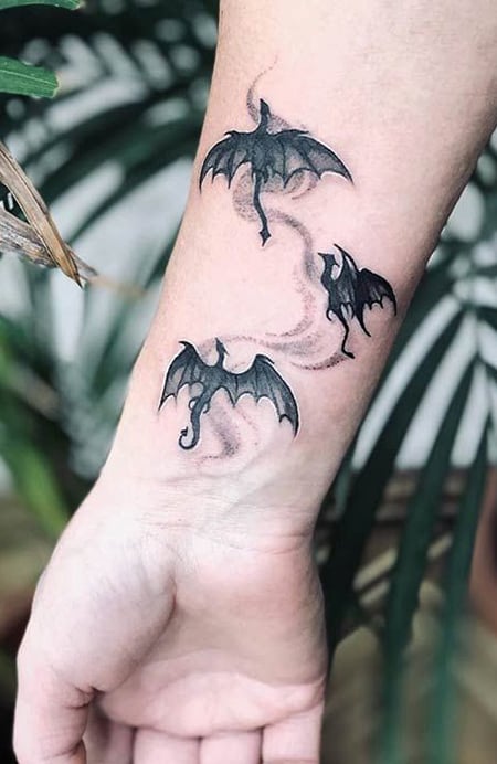 kis sárkány tetoválás