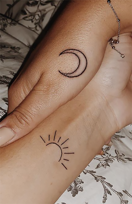 Sun And Moon Tattoos