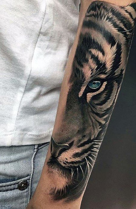 Details 74 tiger on forearm tattoo latest  thtantai2