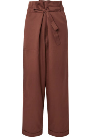 Wool Twill Tapered Pants