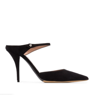 Black Allie 95 Suede Mules