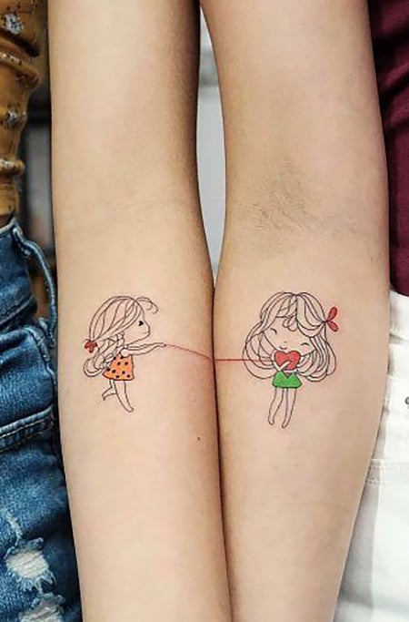 Details more than 76 best friend anime tattoos best  incdgdbentre