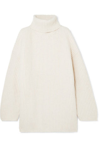 Disa Oversized Wool Turtleneck Sweater
