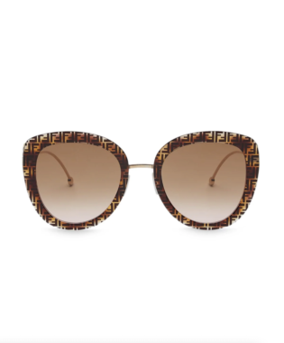 Ff Frame Oversized Round Sunglasses