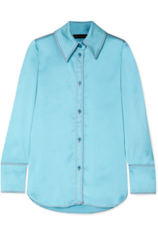 James Oversized Satin Shirt