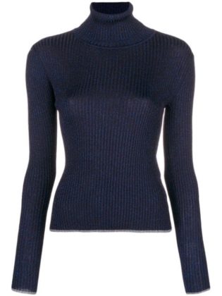 Marco De Vincenzoribbed Turtle Neck Sweater