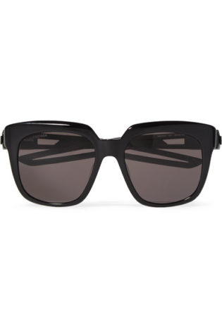 Oversized Square Frame Acetate Sunglasses