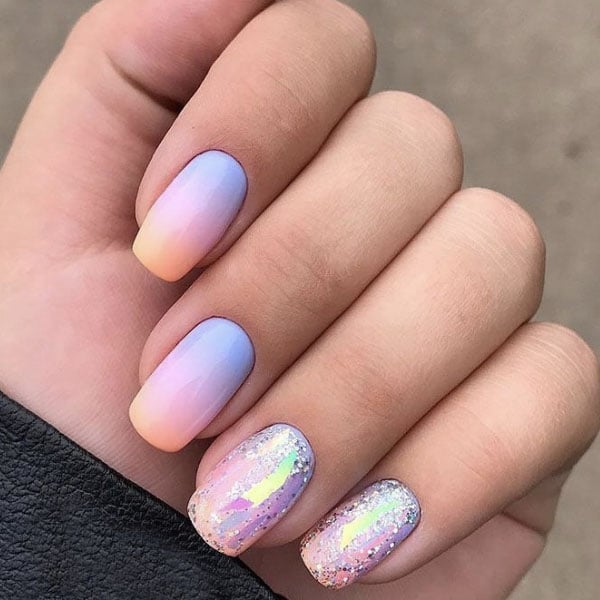 Ombre Square Nails