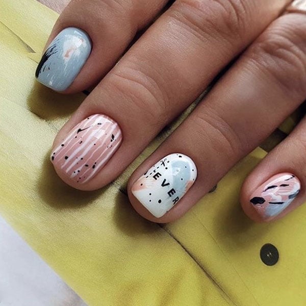 Quirky Designs Square Nails