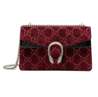 Red Dionysus Gg Velvet Small Shoulder Bag Gucci