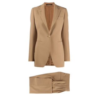 Slim Fit Suit Camel Farfetch
