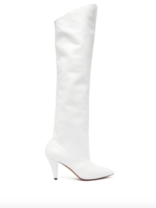 Slouchy Knee High Leather Boots