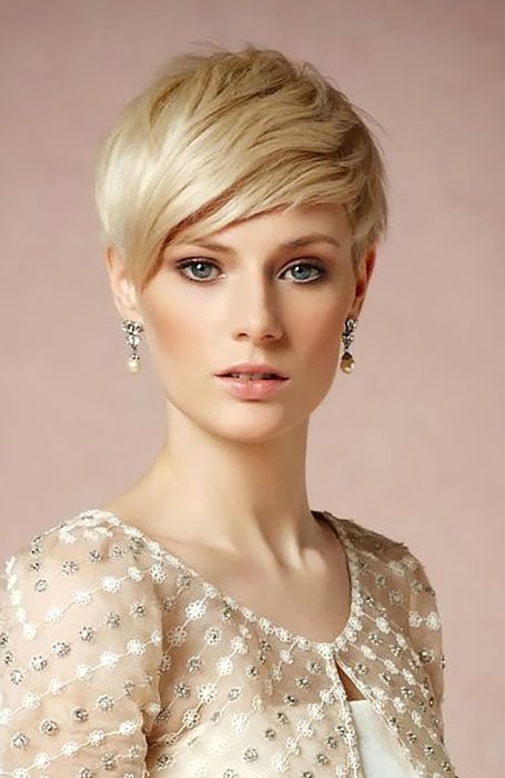 Short Slick Bridal Hairstyle