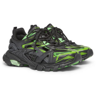 Track 2 Nylon, Mesh And Rubber Sneakers