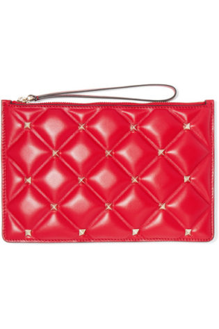 Valentino Garavani Candystud Medium Quilted Leather Pouch