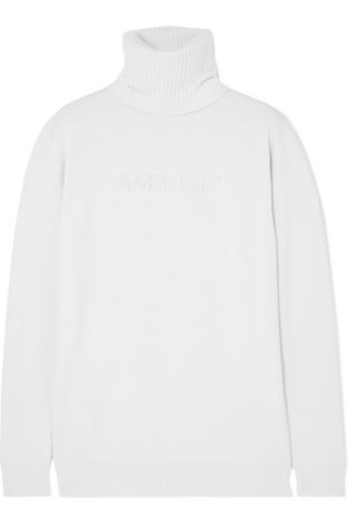 Wool Blend Turtleneck Sweater