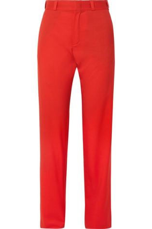 Wool Straight Leg Pants