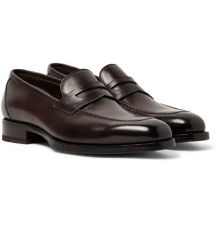 Wessex Polished Leather Penny Loafers